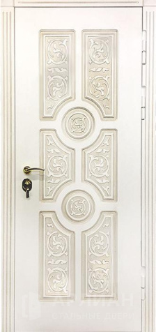 Фото «Дизайнерская дверь с большим зеркалом и патиной №45»