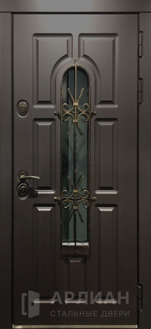 Фото «Дверь со стеклом металлическая №3»