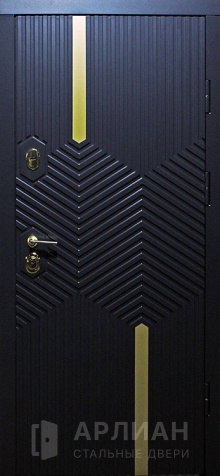 Фото «Коттеджная дверь с декоративной накладкой №525»